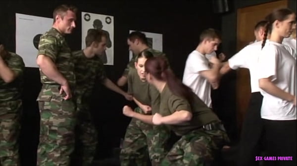 Czech army recruit orgy