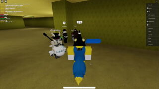 Two robloxians have a fun time in the backrooms