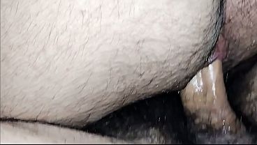 Gay couple close up creampie